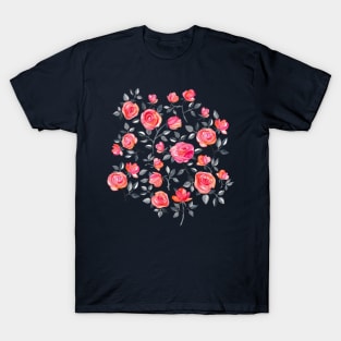 Roses  - a watercolor floral pattern T-Shirt